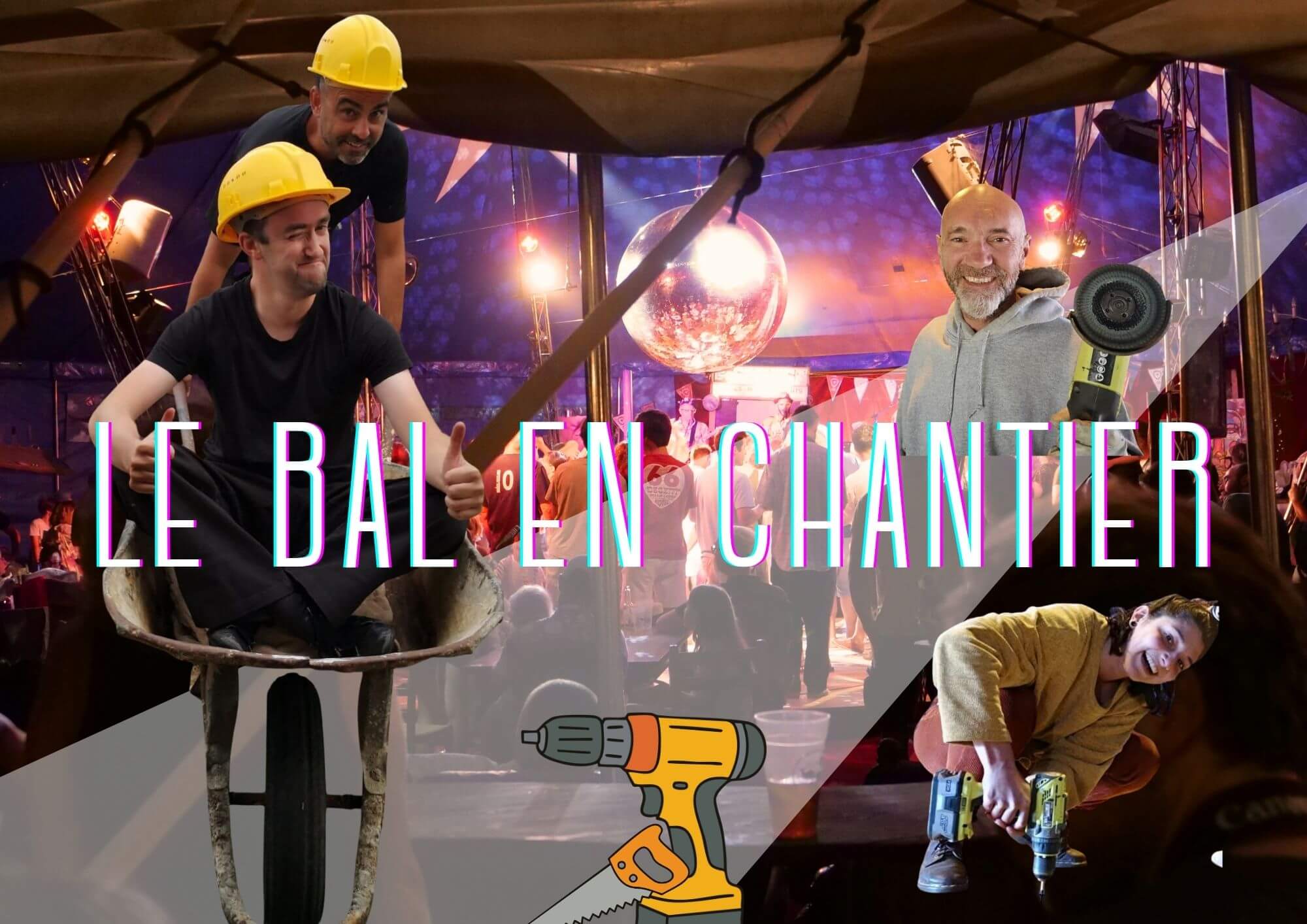 Montage photo sur le thème du chantier